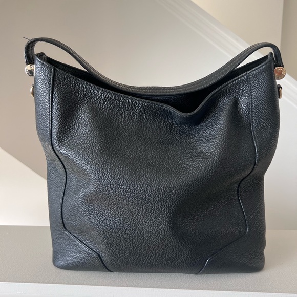FURLA EUC Black Pebble Leather Bag - Picture 4 of 11
